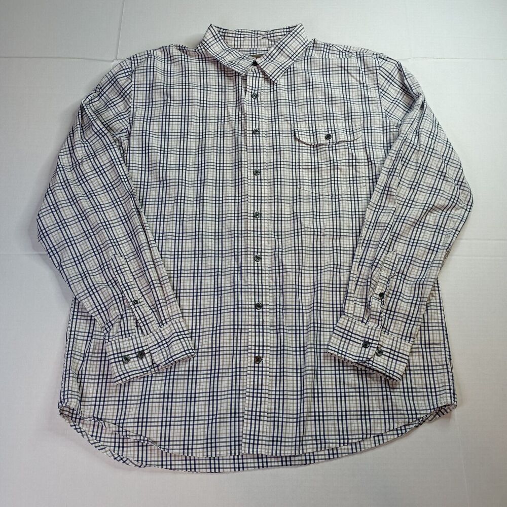 Foundry Shirt‎ Men's XLT Multicolor Check Long Sleeve Button Up 100% Cotton